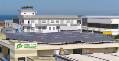 Il nuovo impianto (19,8 Kw di potenza) rientra nell'ambito del Programma Tetti Fotovoltaici della Regione Puglia.